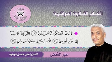 الشجي  - القارئ علي حسن فرهود  - سورة الذاريات