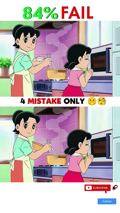 🤔 SPOT ONLY 4 MISTAKE 🤔🧠#shortvideo #doraemon #findthedifference #nobita #music