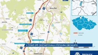 V České Lípě odstartovala výstavba II. etapy obchvatu, bude měřit 1,5 km dokončení do konce r. 2025