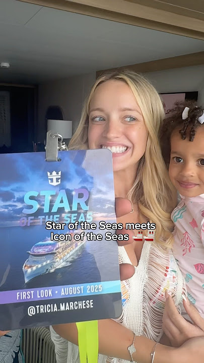 star of the seas meets icon of the seas 🚢🚢 #iconoftheseas #staroftheseas @RoyalCaribbean