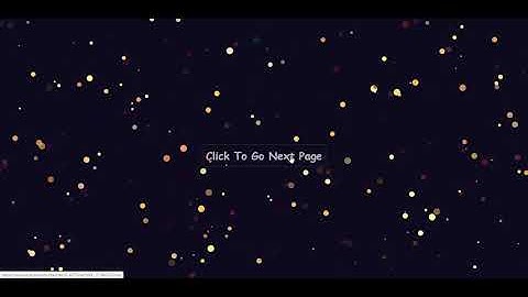 Particles Animation Html CSS JavaScript Tutorials 2020