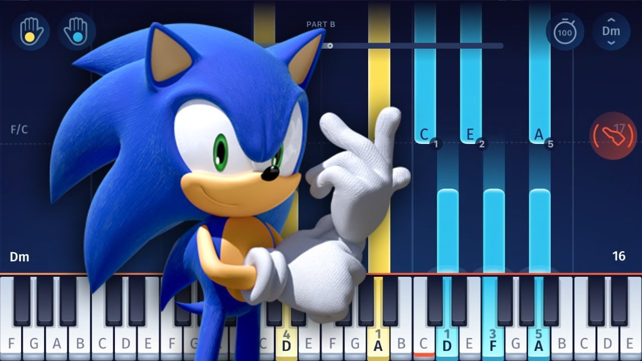 Sonic The Hedgehog - Green Hill Zone - EASY Piano tutorial 