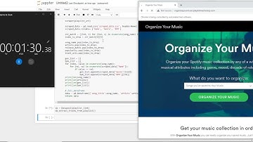 Scraping Music Data with Spotify API, Selenium and Pandas(Time Lapse)