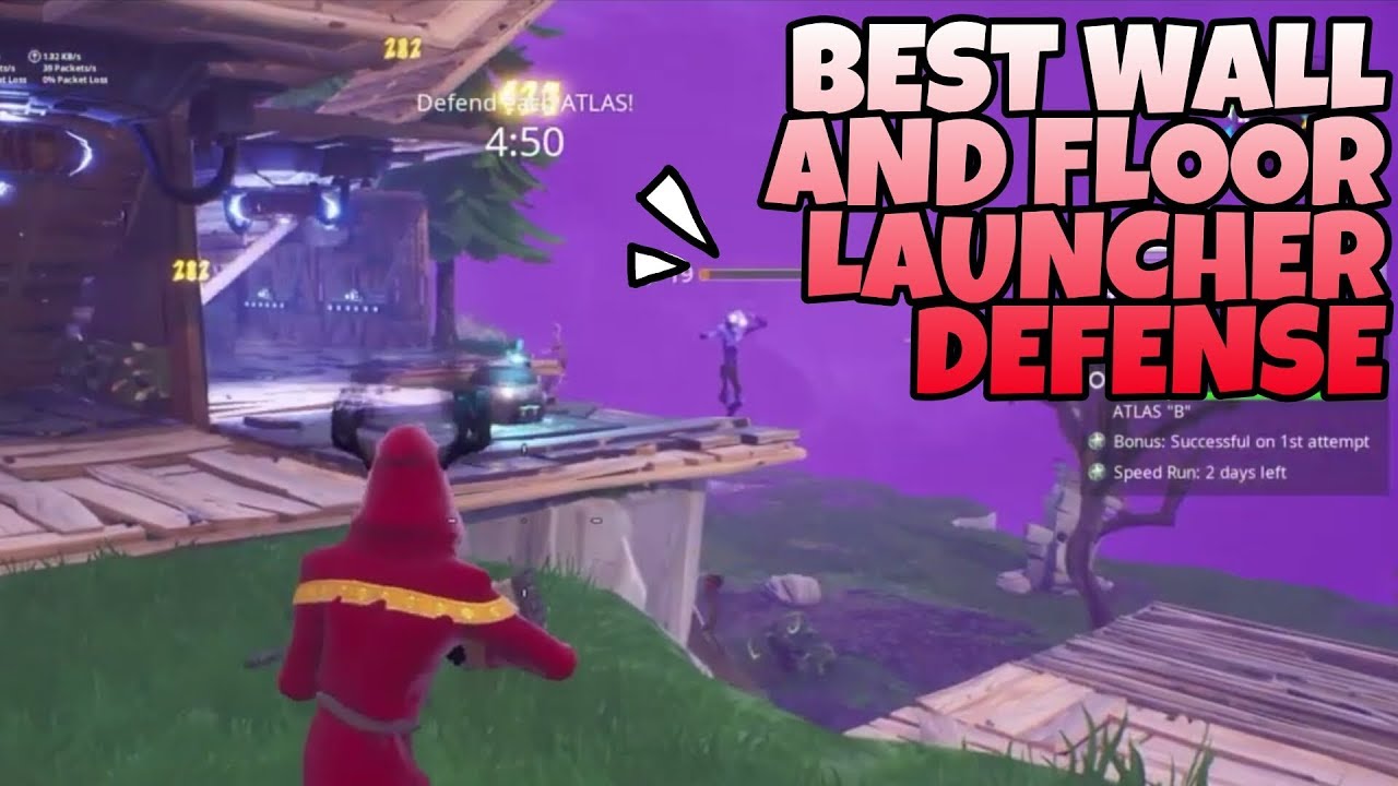 BEST WALL AND FLOOR LAUNCHER DEFENSE!!! | Fortnite: Save The World