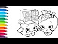 Shopkins Cheeky Chocolate and Apple Blossom coloring pages | Coloring Book