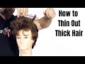 How to Thin Out Thick Hair - TheSalonGuy