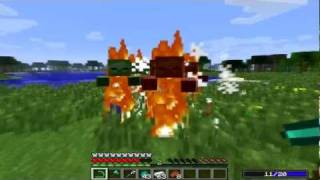 Minecraft - Wizardcraft Mod Spotlight Part 2 - Trampoline party... of death... written in blood