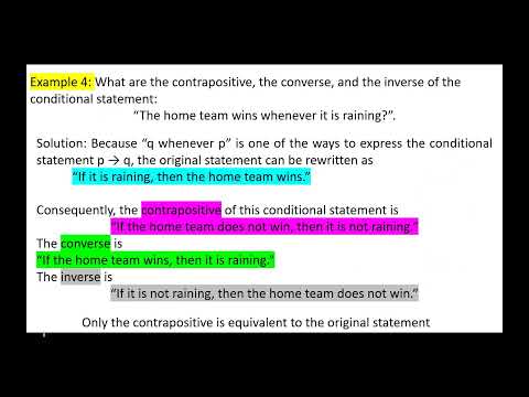 Discrete Math-Conditional statements: