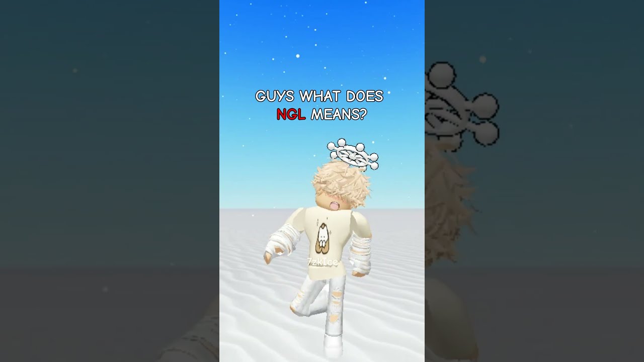 WHAT DOES NGL MEANS Roblox Shorts