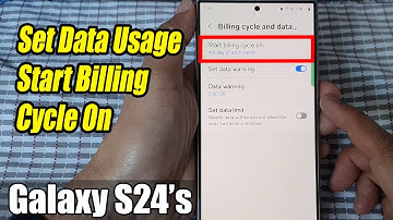 Galaxy S24/S24+/Ultra: How to Set Data Usage Start Billing Cycle On