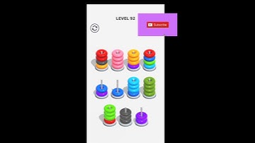 Hoop stack level 92 #gameshorts #youtubeshorts #hoopstack