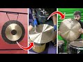 Lathing a gong into to a flat ride  ft nicky moon cymbals