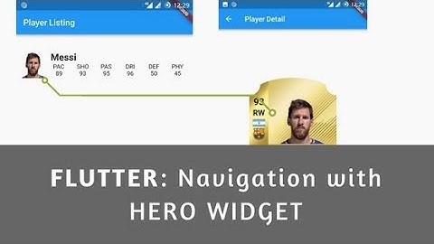 Flutter: Smooth Navigation with Hero Widget (Demo)
