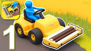Grass Mower Master  - Gameplay Walkthrough Part 1 - Grass Lawn Care Simulator (iOS, Android) screenshot 2