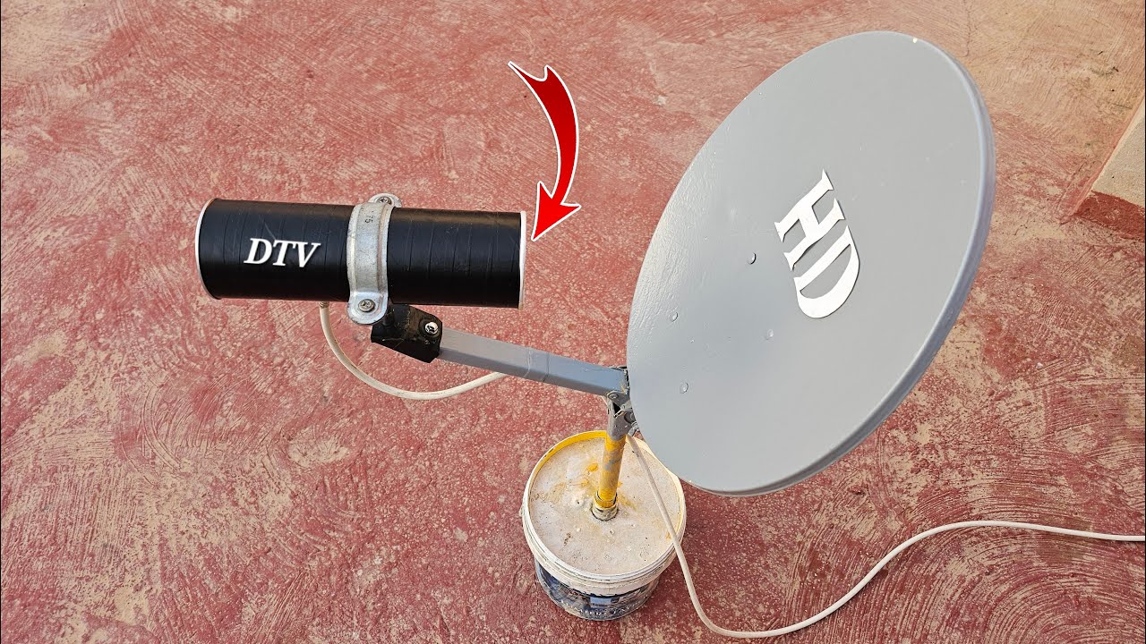 How to make the most powerful antenna to watch all DTV channels - YouTube