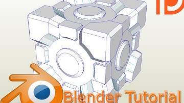 Blender tutorial Weighted Companion Cube papercraft easy