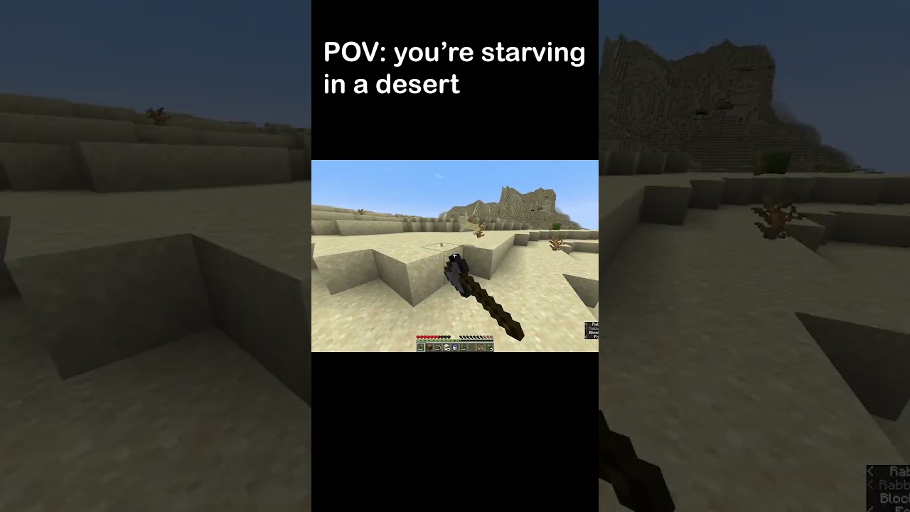 POV: You need food but you're in a desert