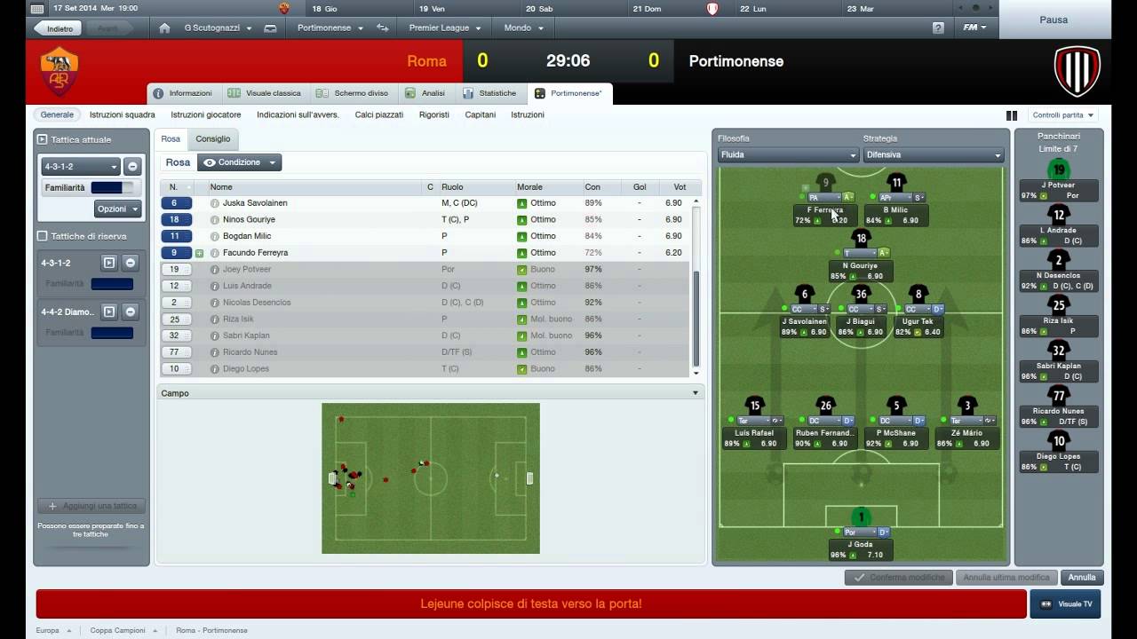 Football Manager 2012 EP 8 "Esordio in Champions League!" YouTube