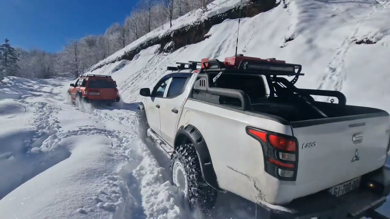 Off-road strolling  in snowy Ŕoshka -1  06.01.2024