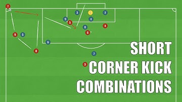 3 Effective SHORT Corner Kick Combinations | Football/Soccer