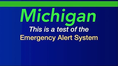EAS Mock: Another Michigan EAS Test (Requested)
