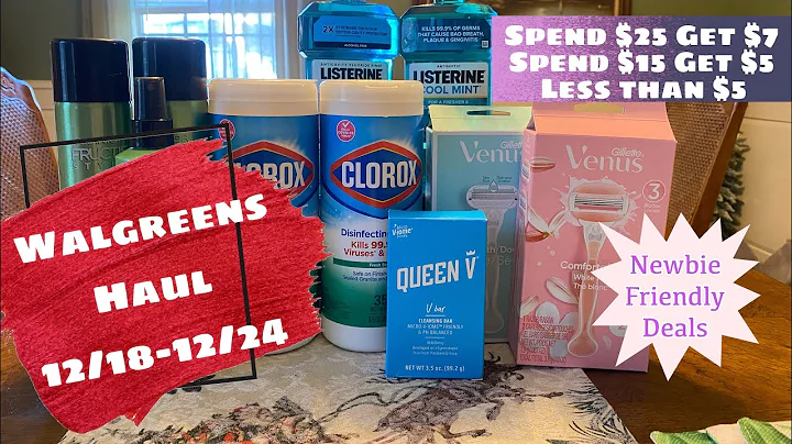 WALGREENS HAUL 12/18-12/24 | NEWBIE FRIENDLY DEALS...