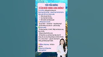 Tiền Tiểu Đường Có Ăn Được Khoai Lang Không? | BsDiệpDung #tientieuduong #shorts