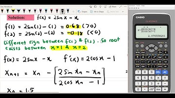 SM025 3.2 Newton Raphson Method