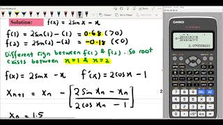 SM025 3.2 Newton Raphson Method