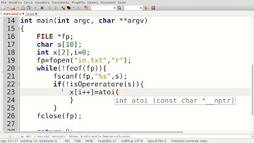 Lettura file di testo in C