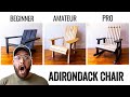 3 LEVELS of Adirondack Chairs -DIY to PRO Build