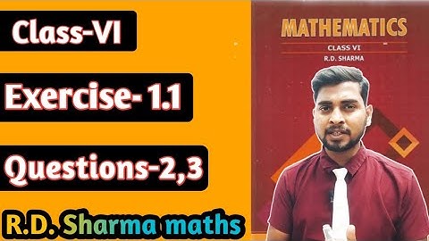 Knowing our numbers R.D.sharma Exercise 1.1 || maths class 6 || #examscore #cbsemaths