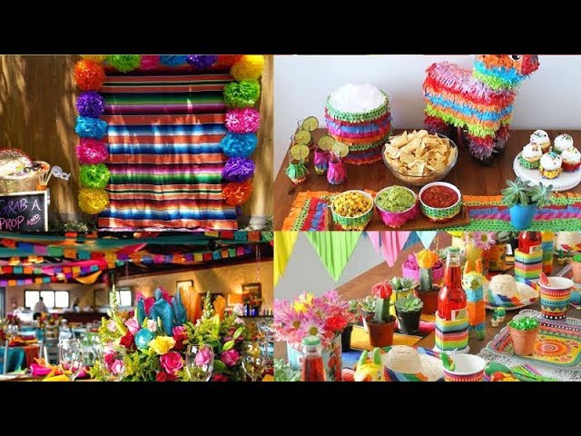 Ideas Para Decoracion De Fiesta Mexicana-Cumpleanos Mexicano - Youtube