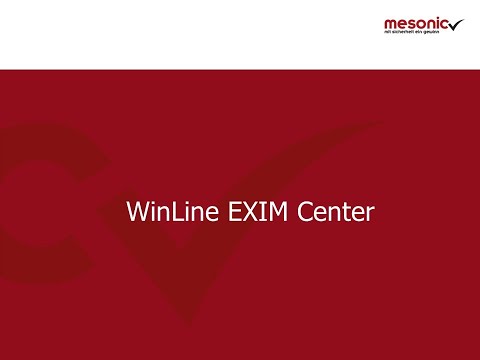 mesonic WinLine – Neu: Export/Import-Center