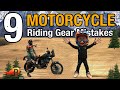 9 motorcycle riding gear mistakes