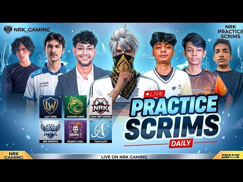 FREE FIRE PRACTICE SCRIMS LIVE I FREE FIRE DAILY SCRIMS LIVE #nonstopgaming