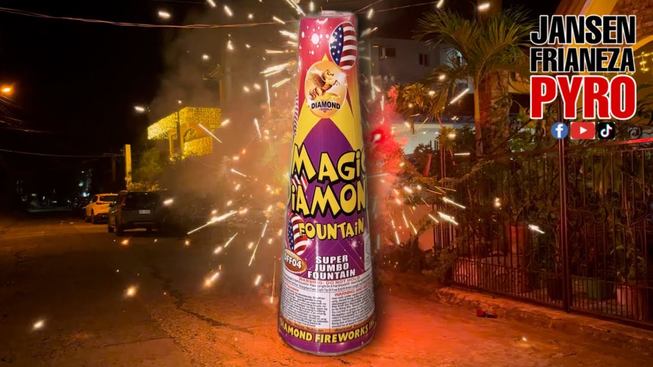 Magic Diamond Big Fountain by Diamond Fireworks | Christmas Eve Philippines 2024 | December 24, 2024
