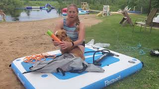 Unboxing Floating Inflatable Dock |  Swim Platform Dock for Lakes or Ponds | Easy Inflate | Amazon