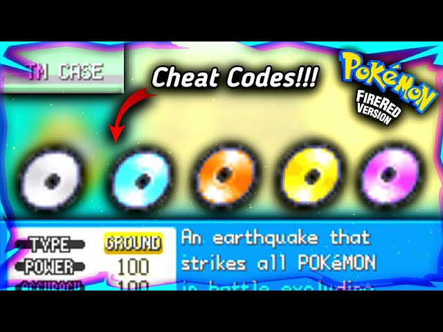 All HM cheat codes for pokemon fire red