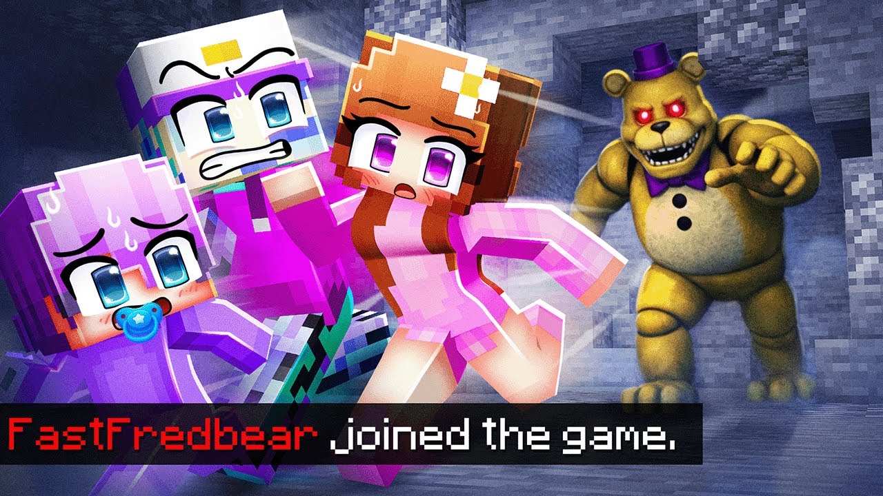 FAST FREDBEAR JOINED OUR MINECRAFT WORLD…