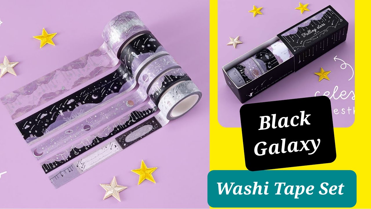 Homemade Galaxy 🌌 Washi Tape Set for JOURNAL/ How to make Washi