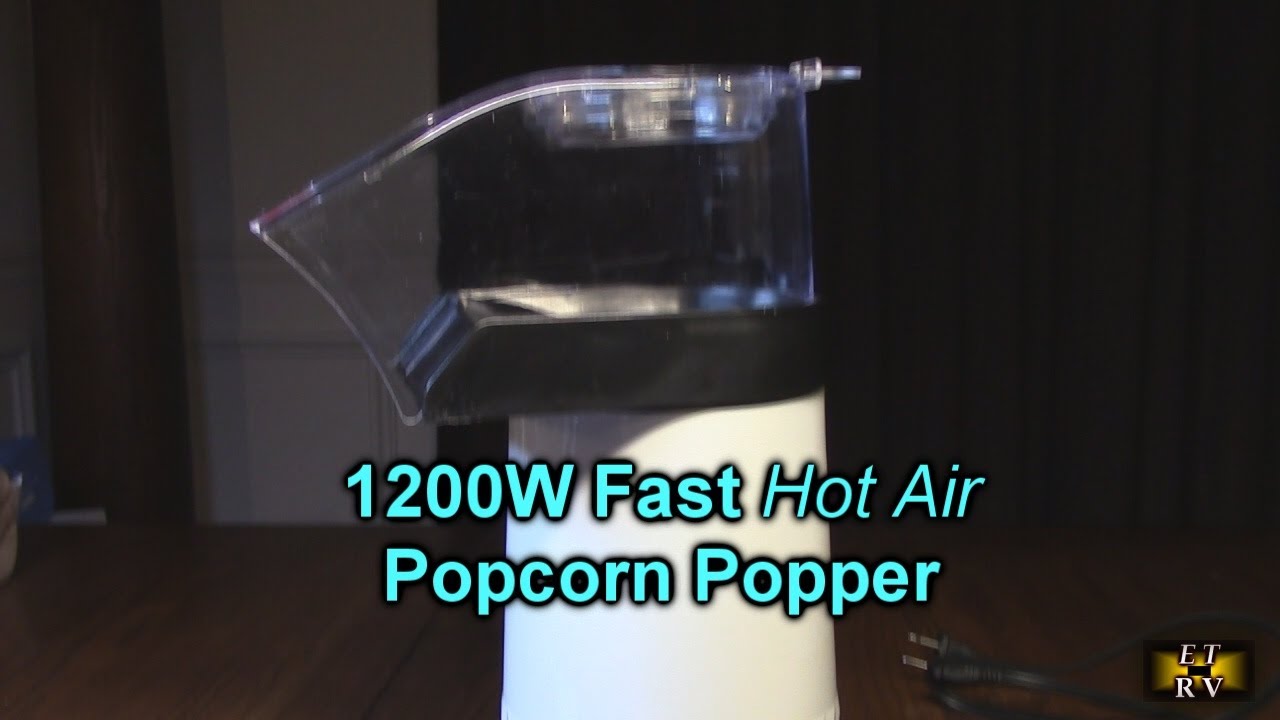  Vminno 1200W Fast Hot Air Popcorn Popper - 4.5 Quarts