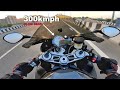 300kmph on My BMWS1000 RR for the 1st TIME 🤯🤢
