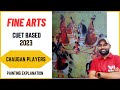 Chaugan players painting chaugan playerscuet2023ncert12bookfineartsstudentsamaresh sir