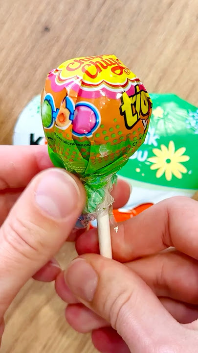 ASMR Chupa Chups with Gum Lollipop XXL Opening #asmrlollipop #chupachups #lollipops #lolipop #candy
