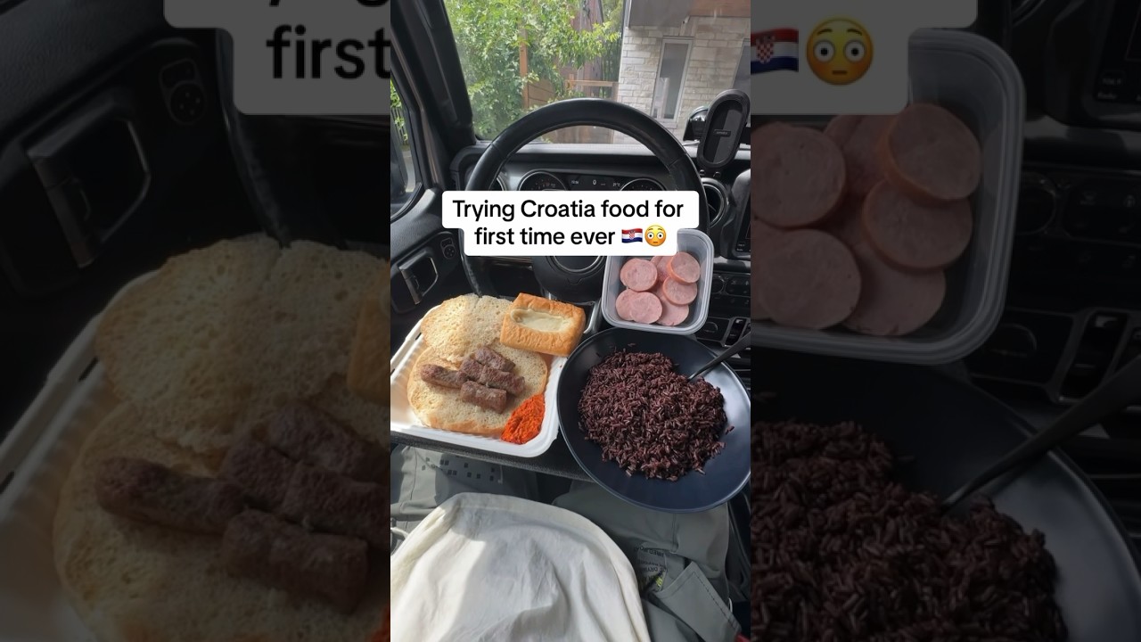 Впервые пробую хорватскую еду