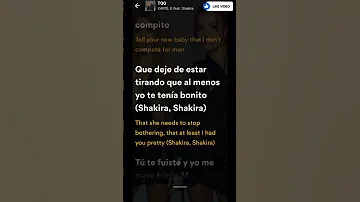 TQG KAROL G Ft Shakira Shakira Karolg Tqg Lyrics Song 
