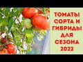 01.03.2022 Томаты 🍅🍅для сезона 2022- любимые и новинки