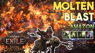 [0.5] Molten Blast Build | Amazon | Runes of Aldur | Path of Exile 2