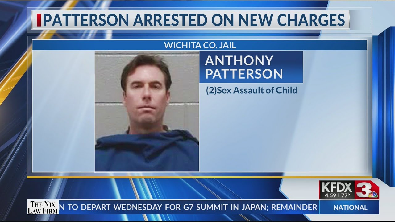 Anthony Patterson back in jail on new charges of child sex crimes YouTube
